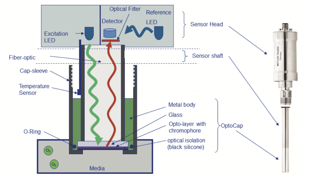 Design and measurement principle of the Pure Water Optical DO Sensor